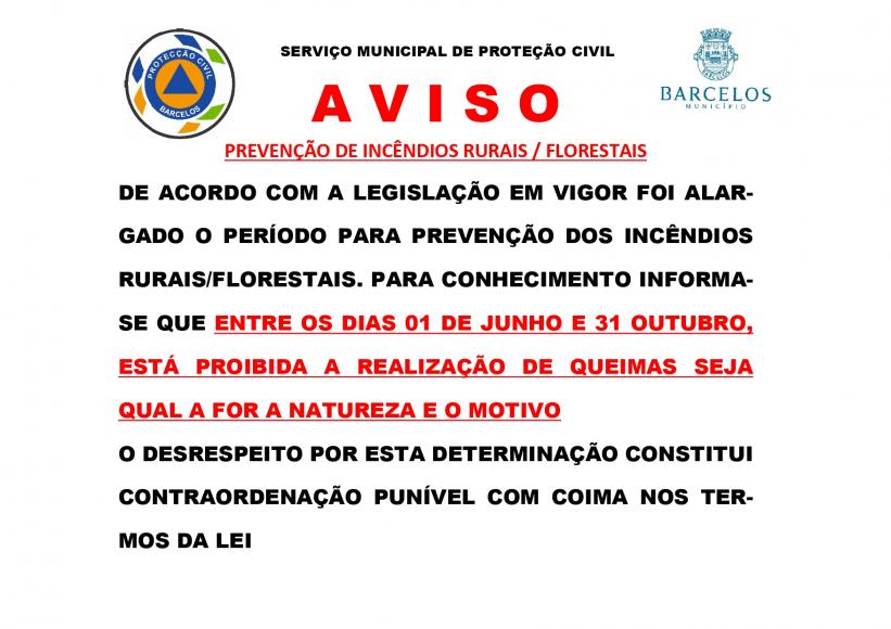 Prevenção de incêndios Rurais/Florestais